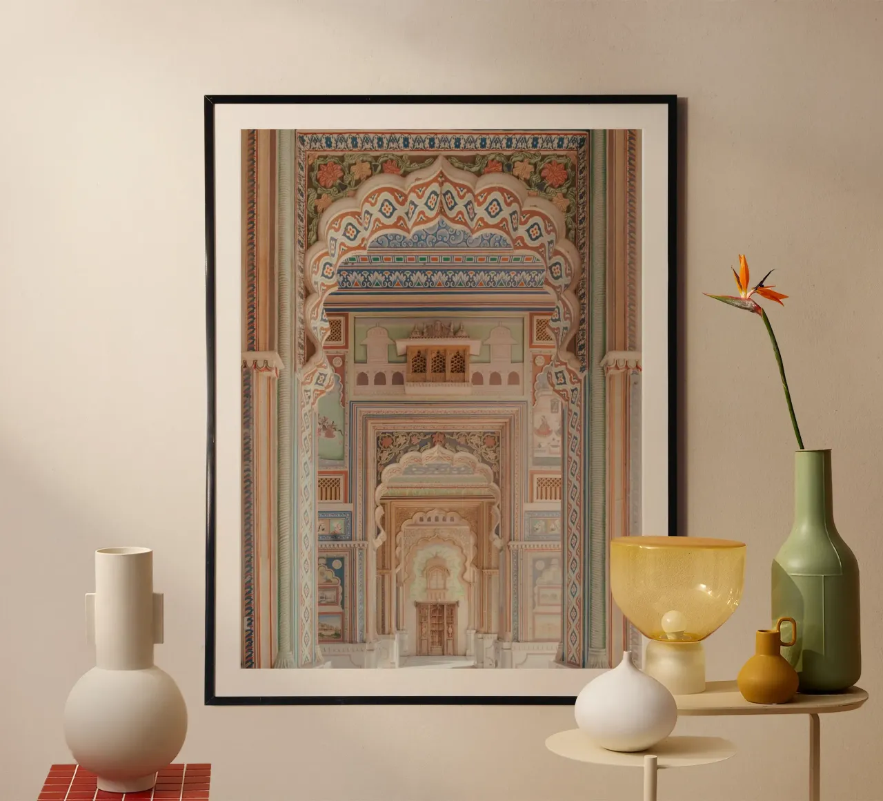 Vicolo colorato e pastello con archi poster da Kimberley Jekel Photography