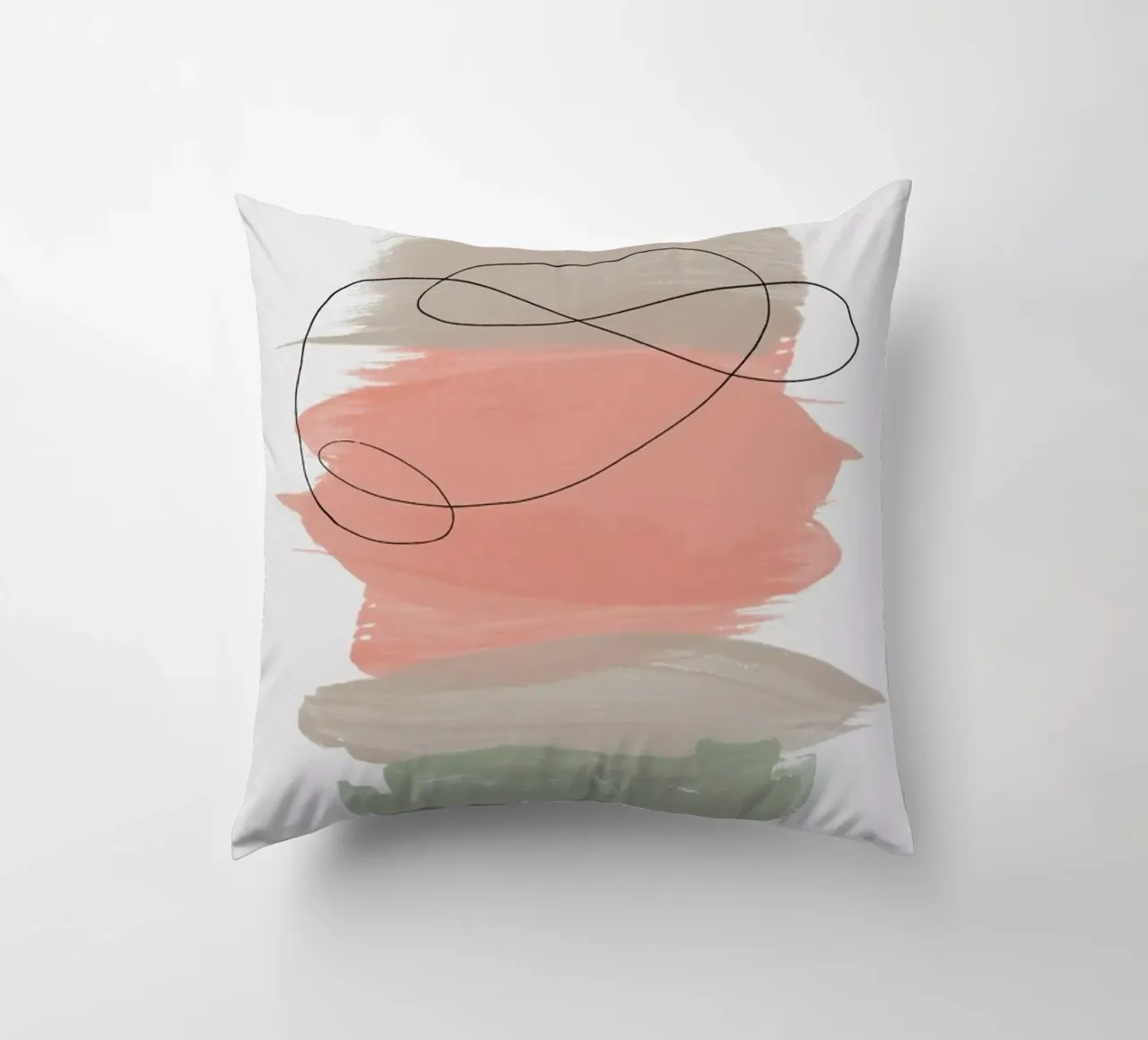 Sand Meets Peach And Sage cuscino da Studio One