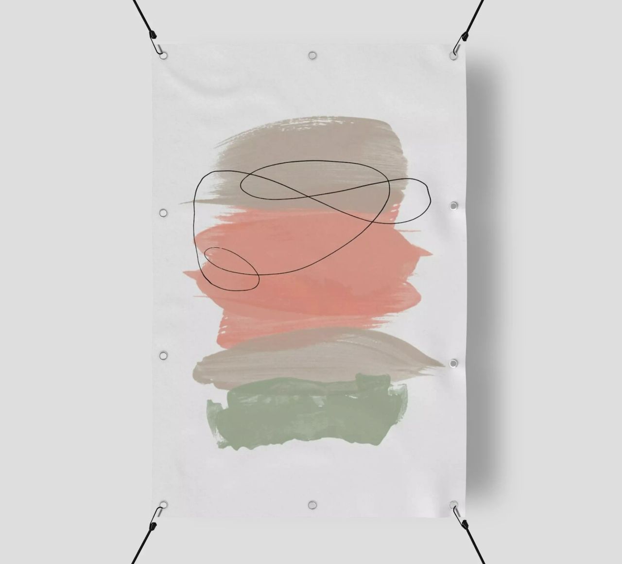 Sand Meets Peach And Sage telo in pvc da Studio One