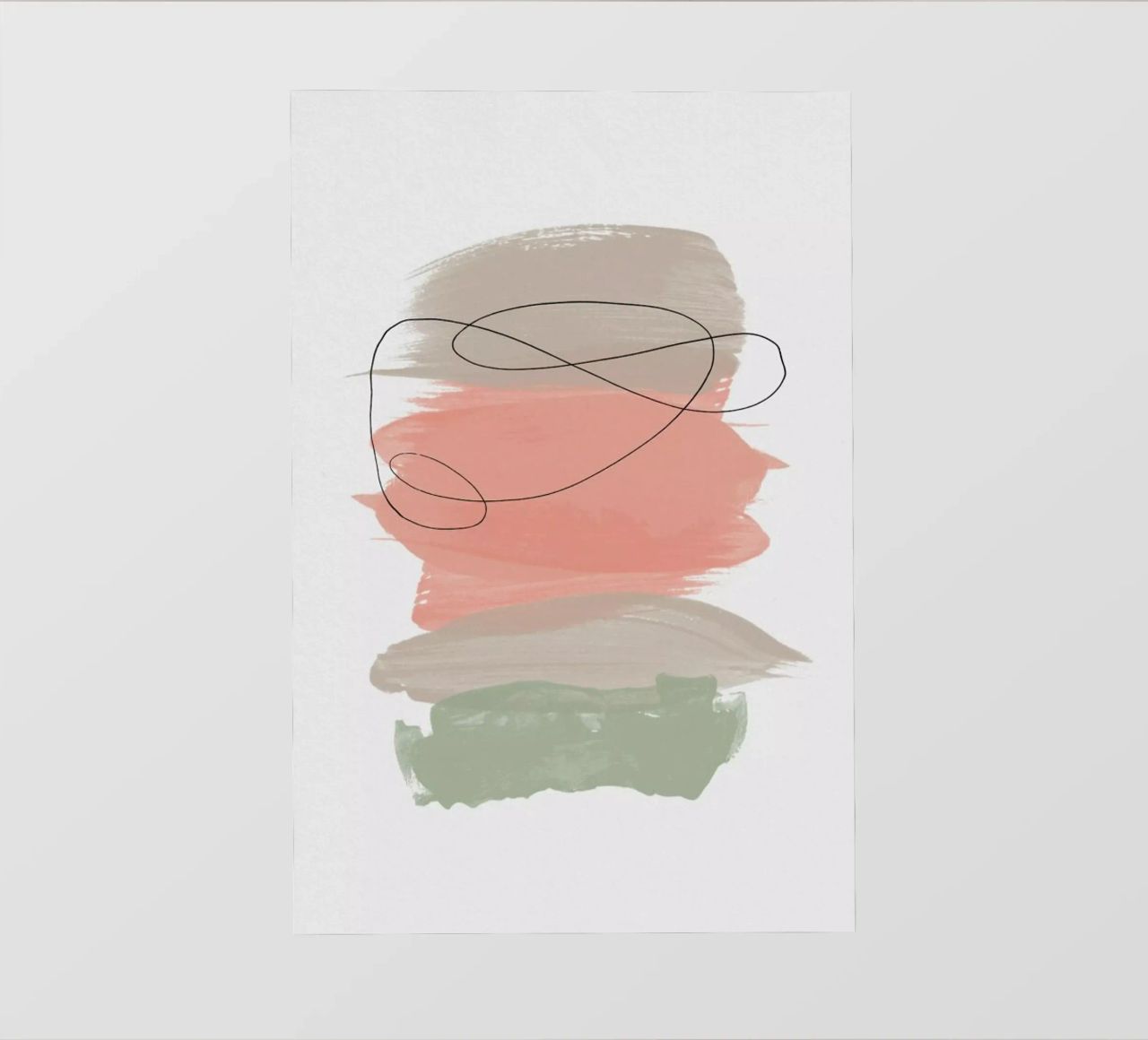 Sand Meets Peach And Sage telo in pvc da Studio One