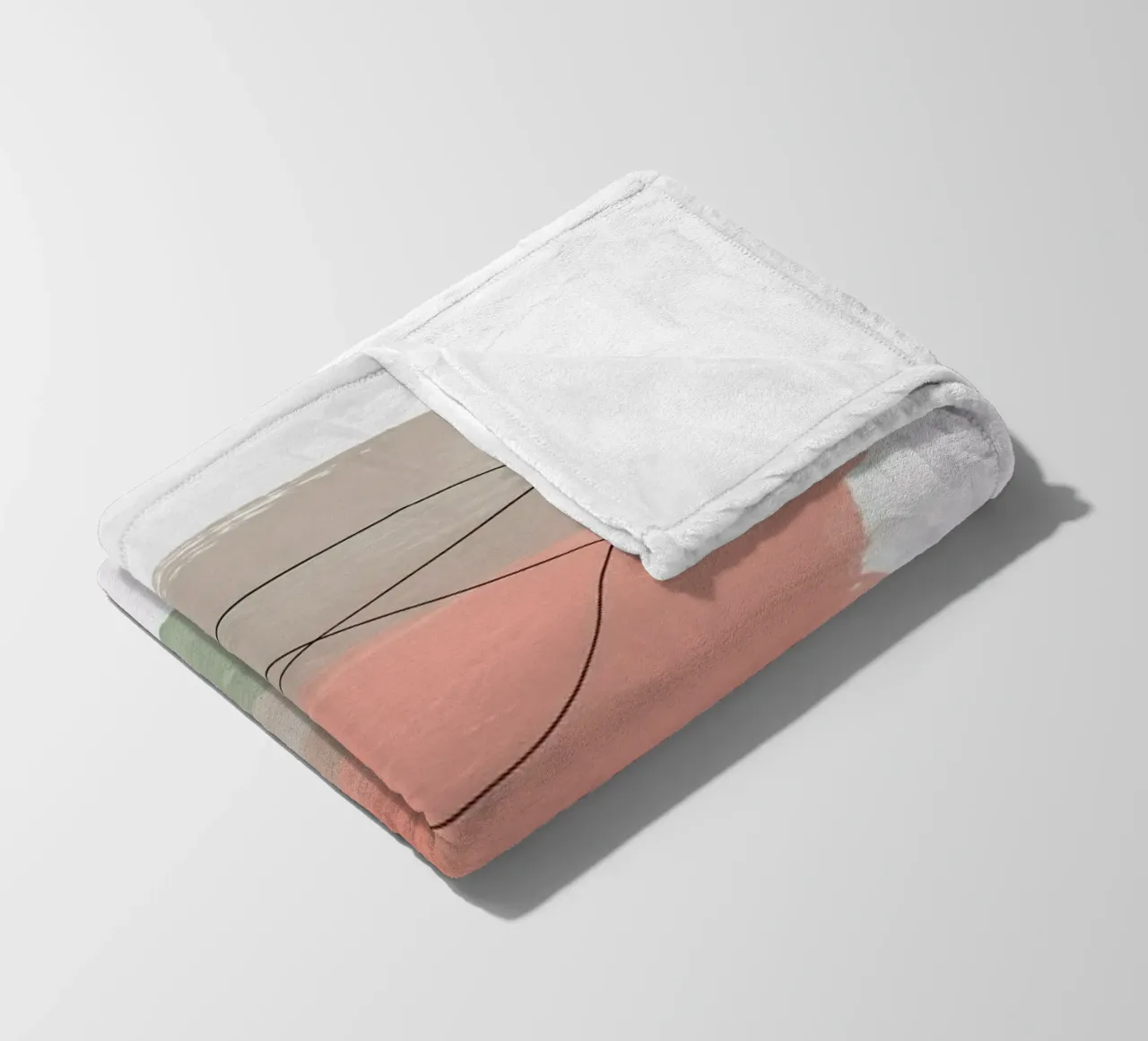 Sand Meets Peach And Sage coperta in pile da Studio One