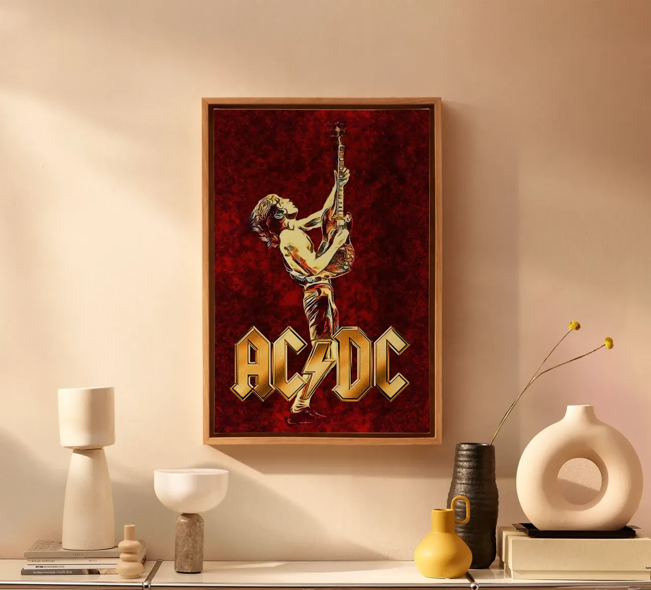 AC/DC tela con Cornice a cassetta da Attaboy Dsgn