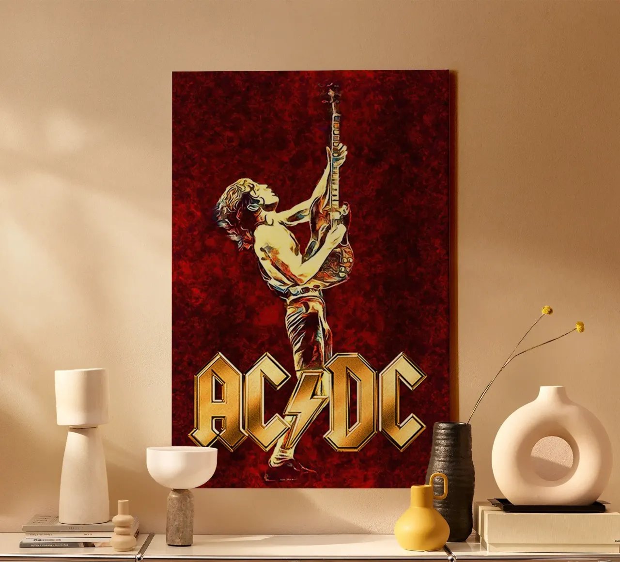 AC/DC tela con Cornice a cassetta da Attaboy Dsgn