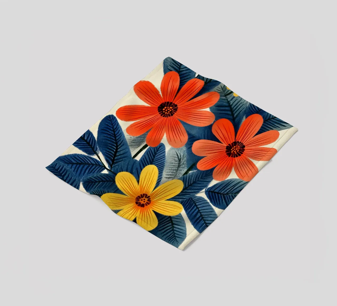 Fiori e foglie coperta in pile da Curious Canvas