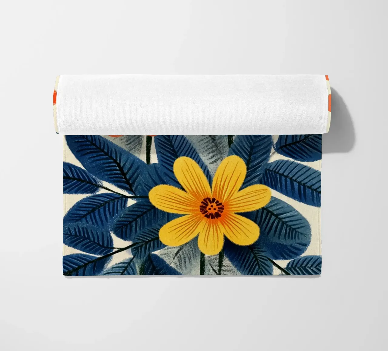 Fiori e foglie telo mare da Curious Canvas