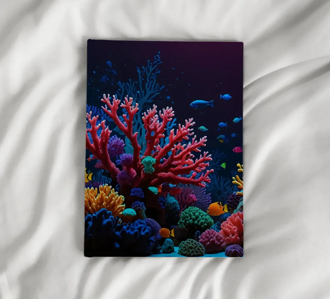 barriera corallina piena di pesci colorati in una calma atmosfera subacquea. diario da DesignDoodle