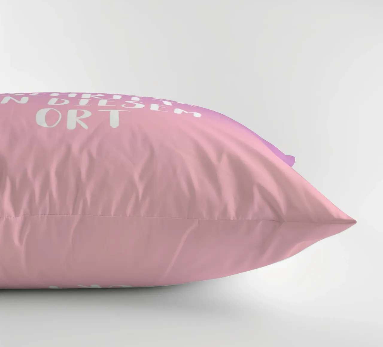 Wunschtext - Gradient lila rosa kussen van WORTSPIEL