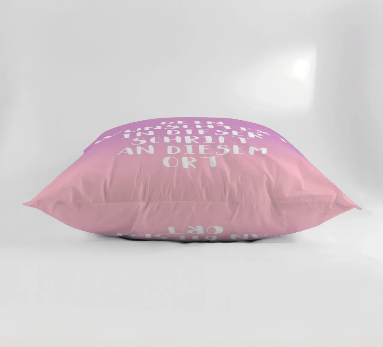 Wunschtext - Gradient lila rosa cuscino da WORTSPIEL