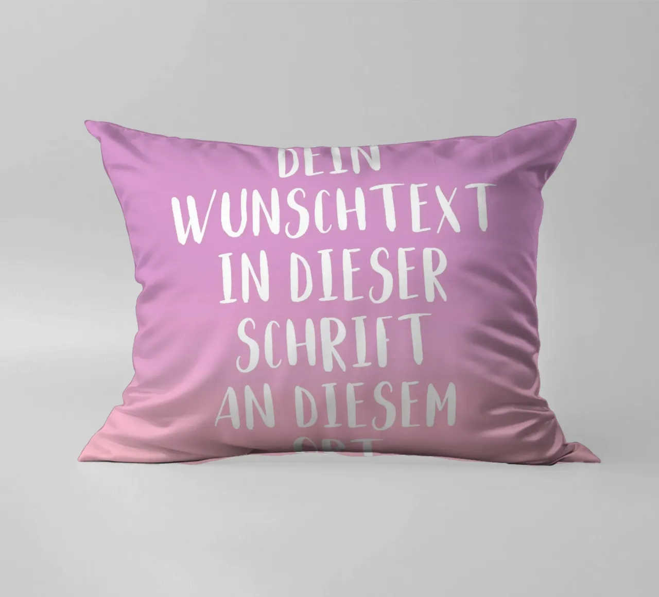 Wunschtext - Gradient lila rosa kussen van WORTSPIEL