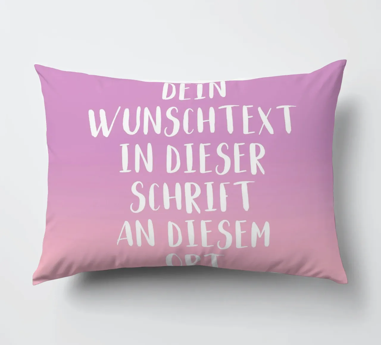 Wunschtext - Gradient lila rosa kussen van WORTSPIEL