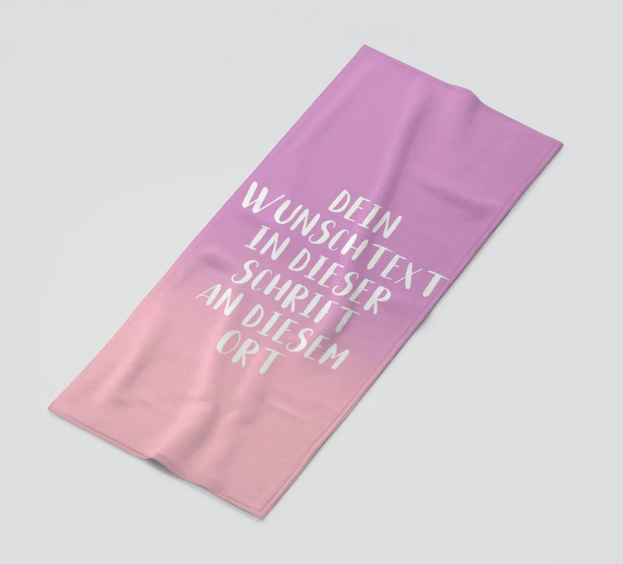 Wunschtext - Gradient lila rosa telo mare da WORTSPIEL