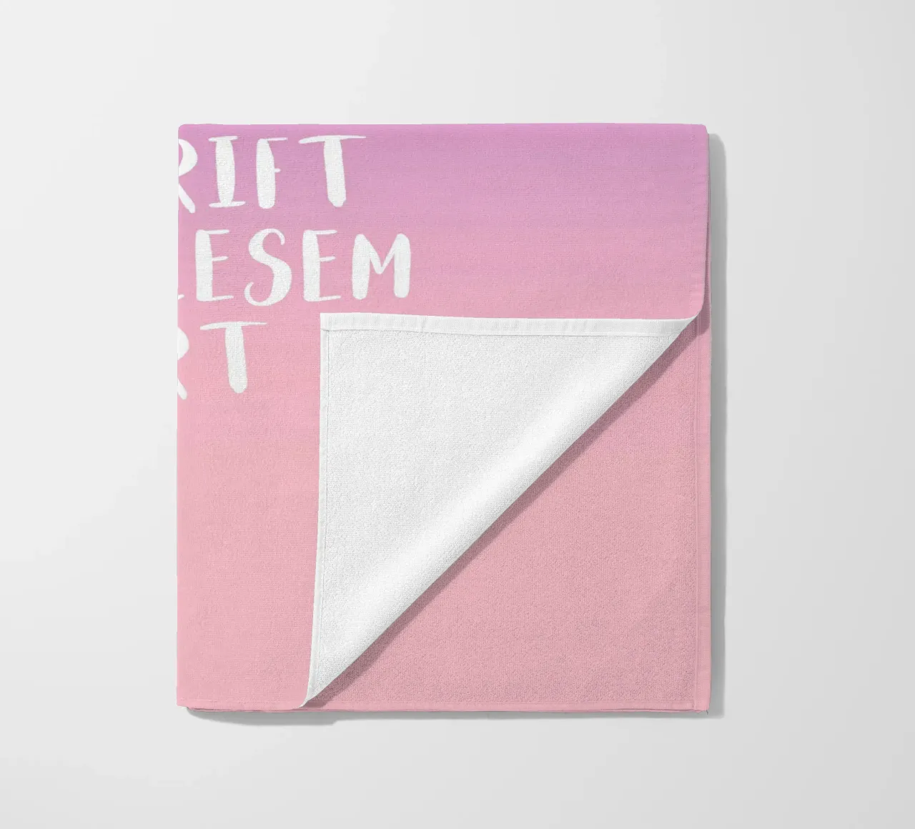 Wunschtext - Gradient lila rosa telo mare da WORTSPIEL