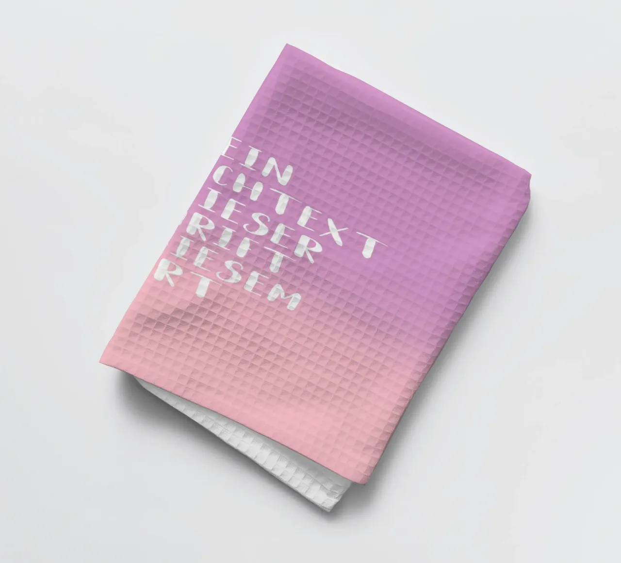Wunschtext - Gradient lila rosa canovaccio da cucina da WORTSPIEL