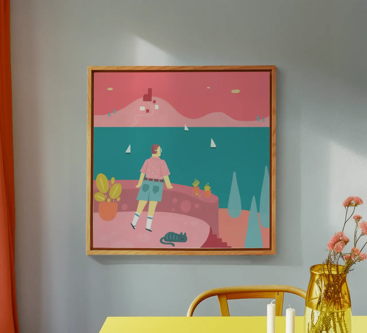 Vacanze plexiglass da Johannes Lott Illustration