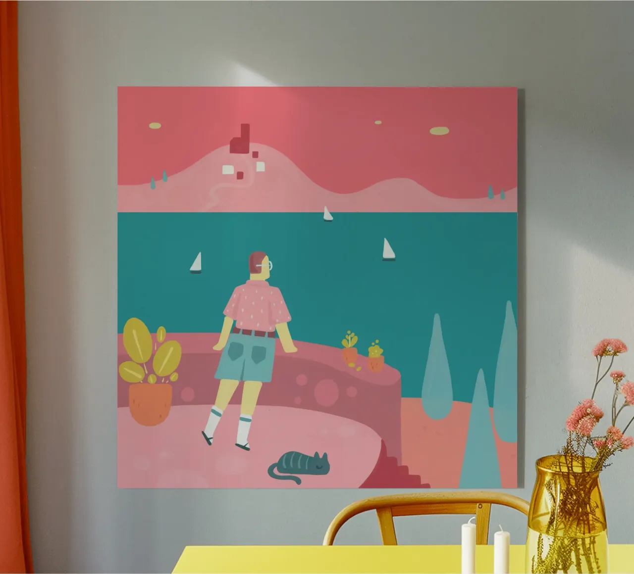 Vacanze plexiglass da Johannes Lott Illustration