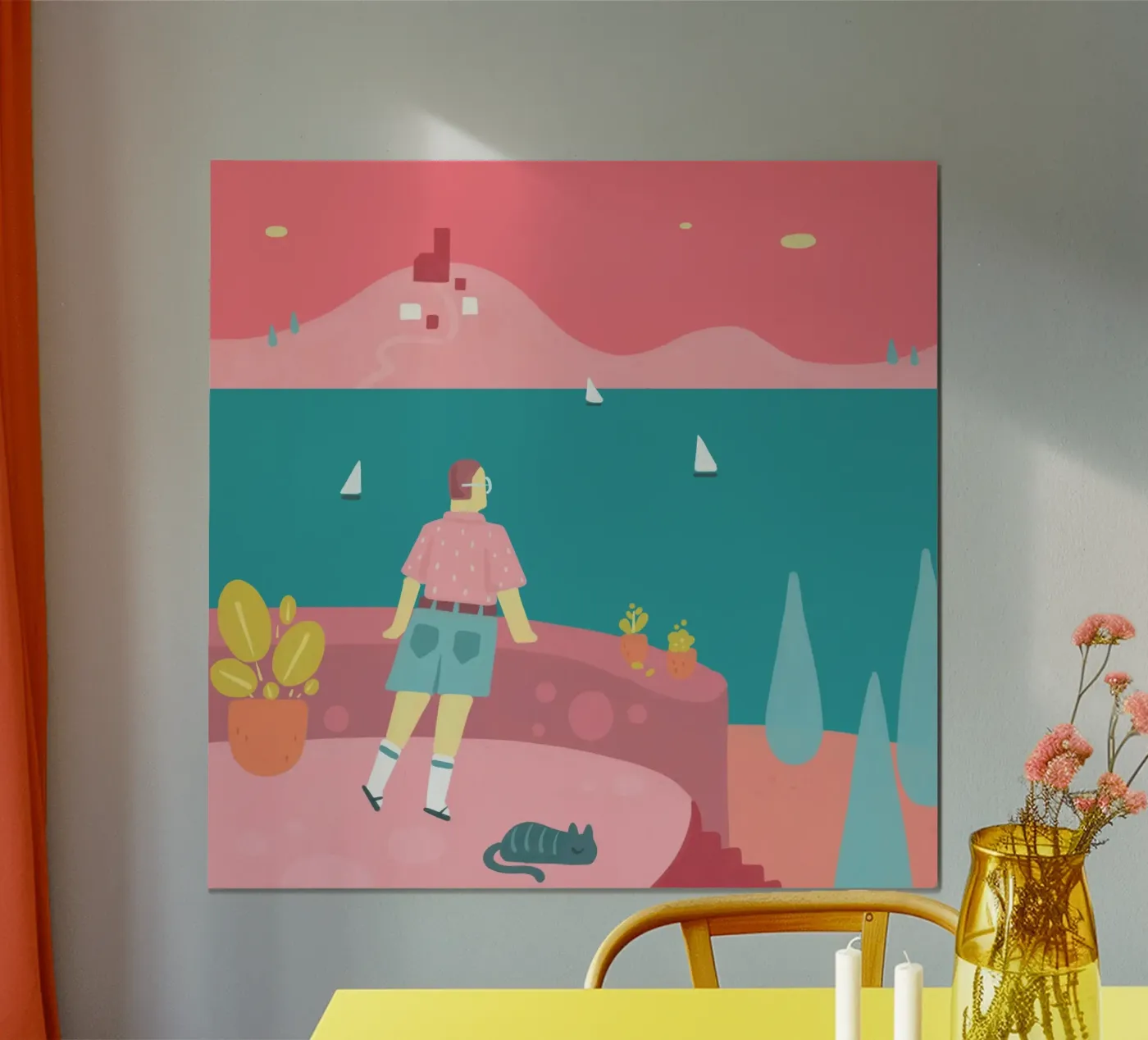 Holiday poster by Johannes Lott Illustration