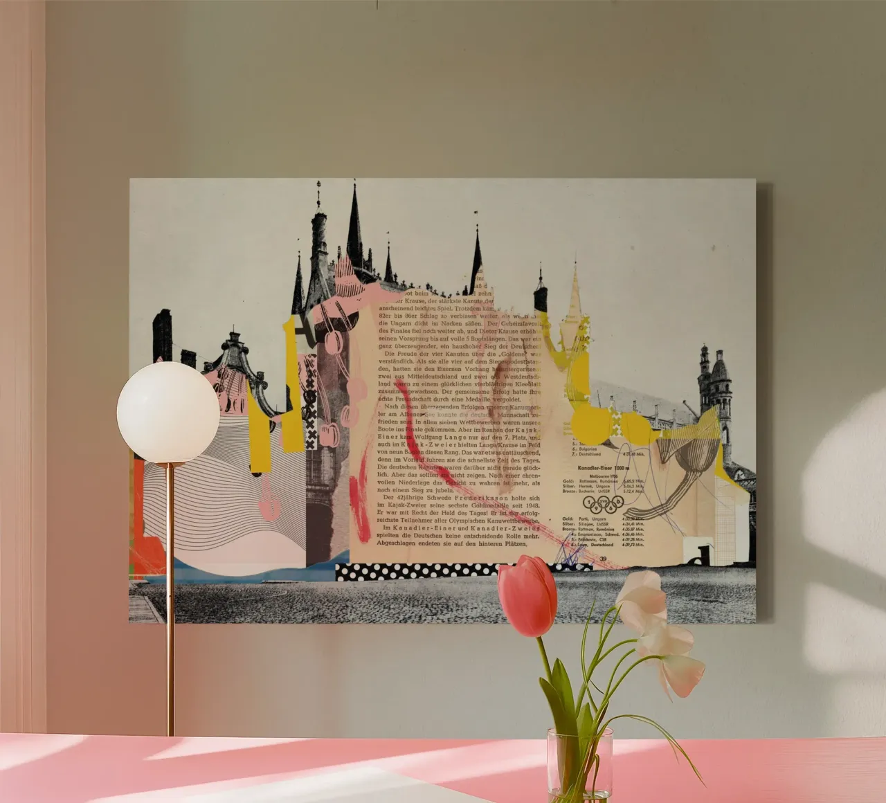the abstract house dream · neugestaltung finale tela con Cornice a cassetta da Marko Köppe