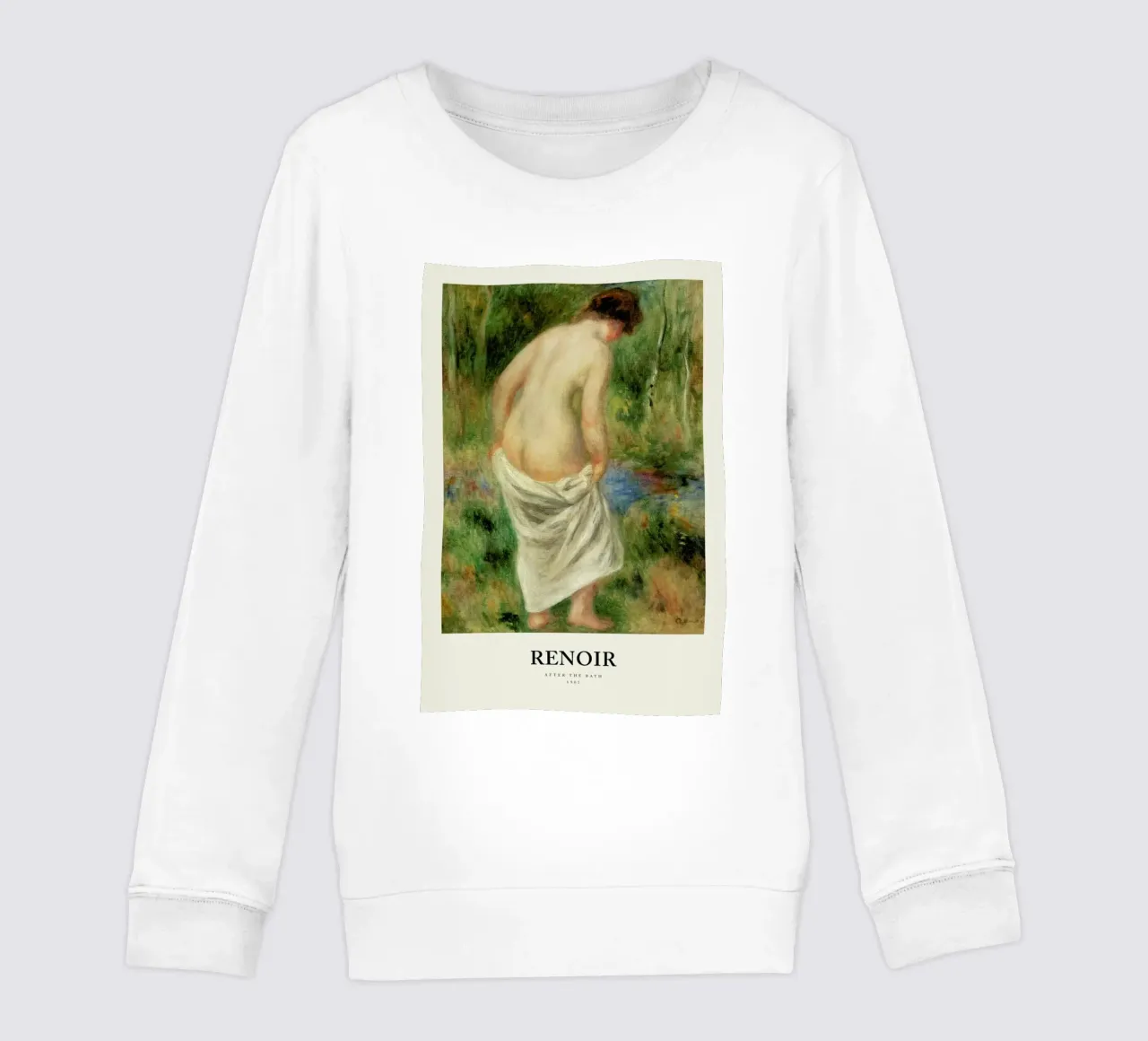Renoir - After the Bath felpa bambino da Vintage by JUNIQE