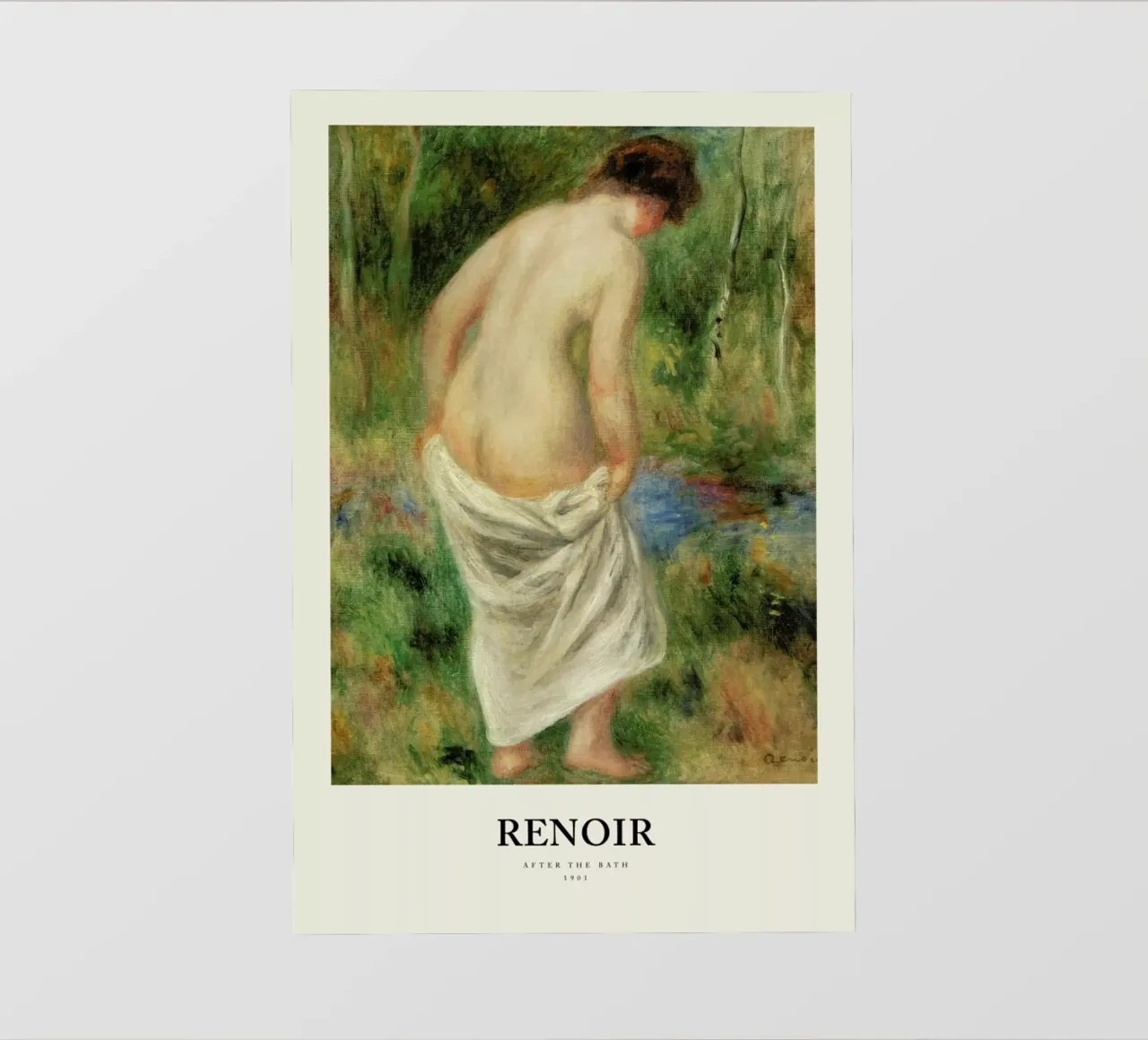 Renoir - After the Bath pellicola backlit da Vintage by JUNIQE
