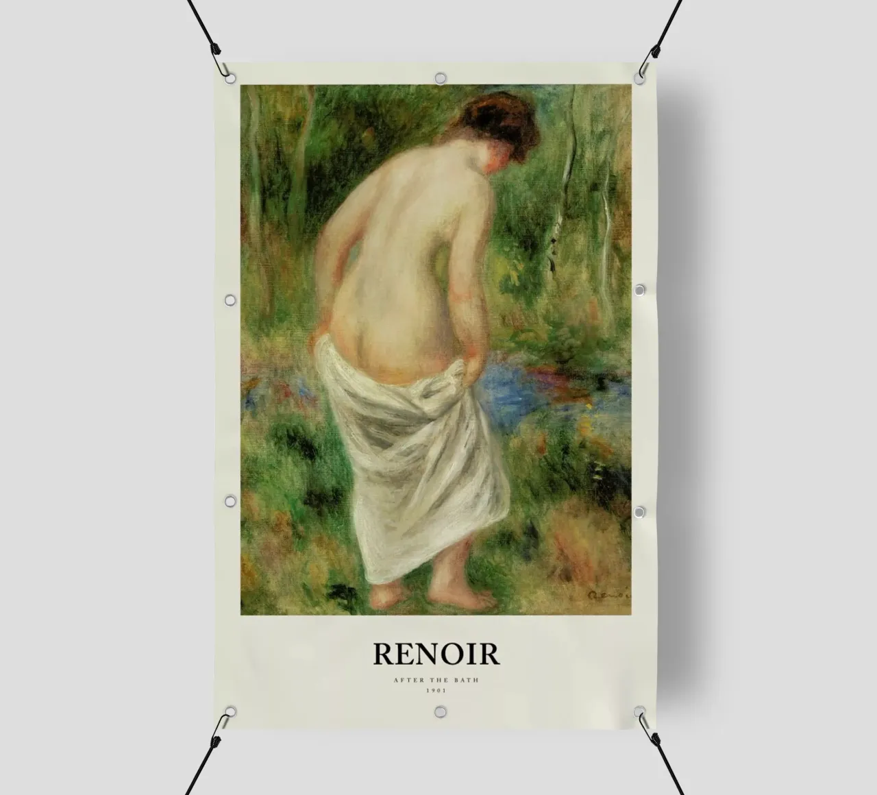 Renoir - After the Bath telo in pvc da Vintage by JUNIQE