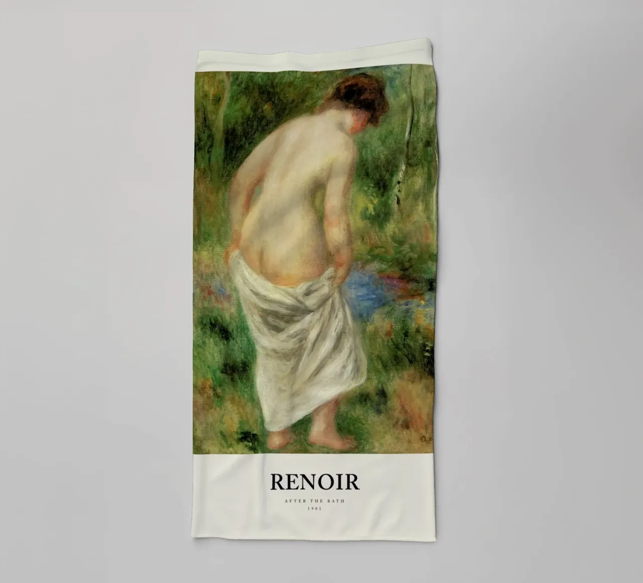 Renoir - After the Bath asciugamano da bagno da Vintage by JUNIQE