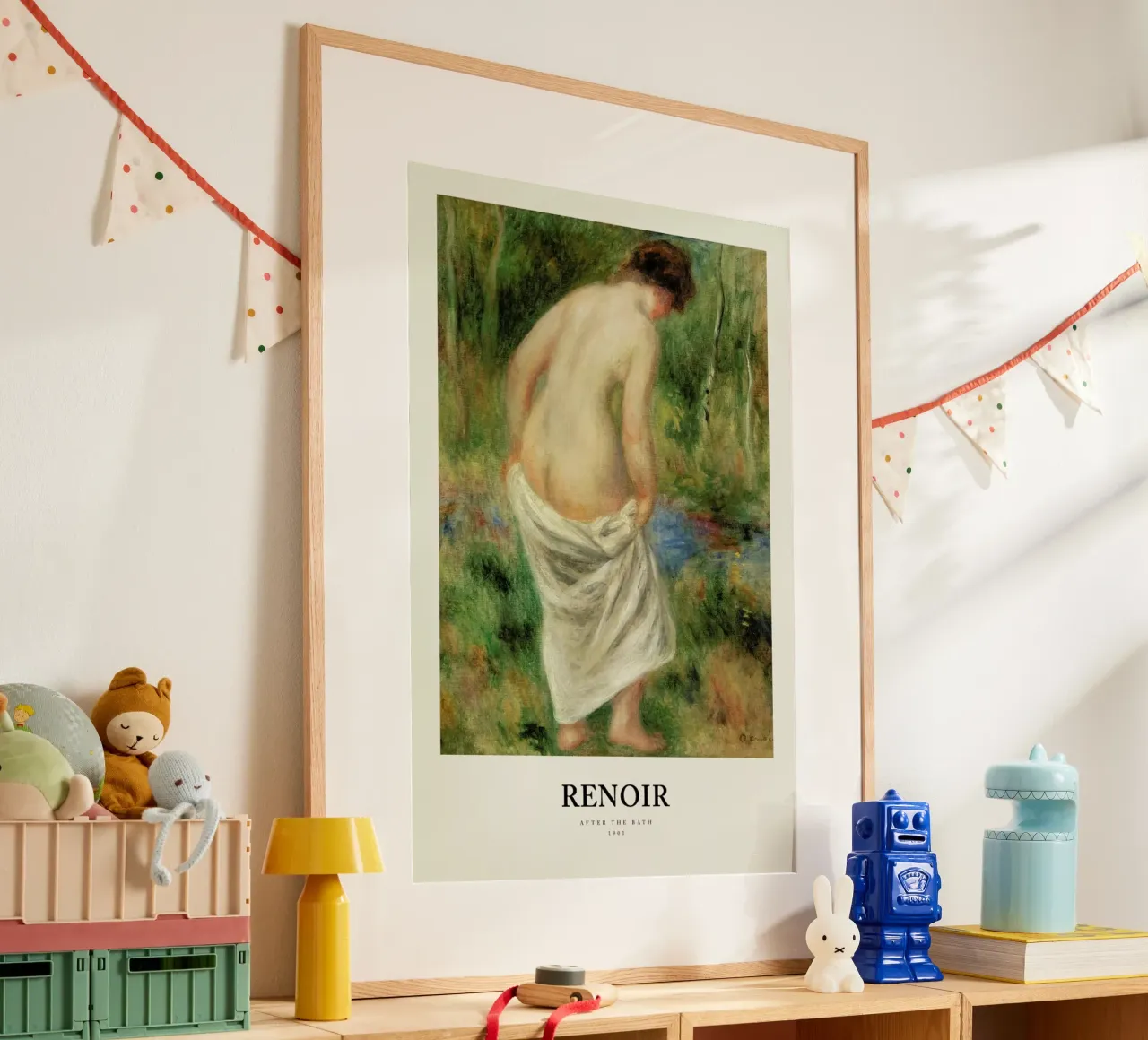 Renoir - After the Bath carta hahnemühle da Vintage by JUNIQE
