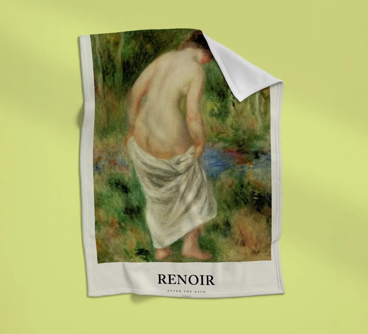 Renoir - After the Bath coperta in pile da Vintage by JUNIQE