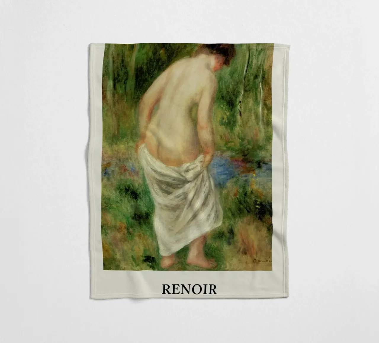 Renoir - After the Bath coperta in pile da Vintage by JUNIQE