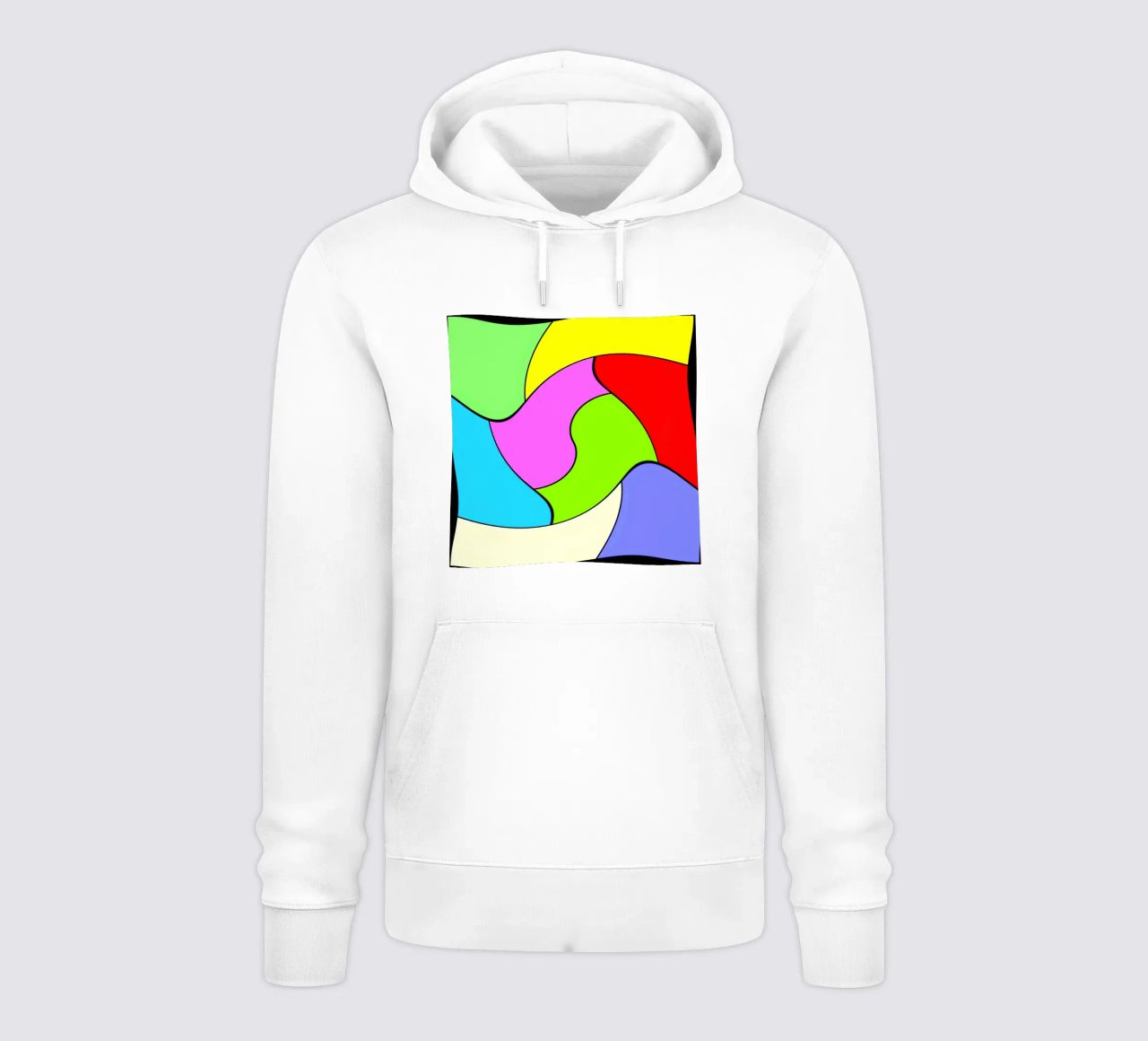 Superfici dai colori vivaci in un movimento rotatorio combinato e leggero felpa con cappuccio da Gürsel Yesil Digital Art