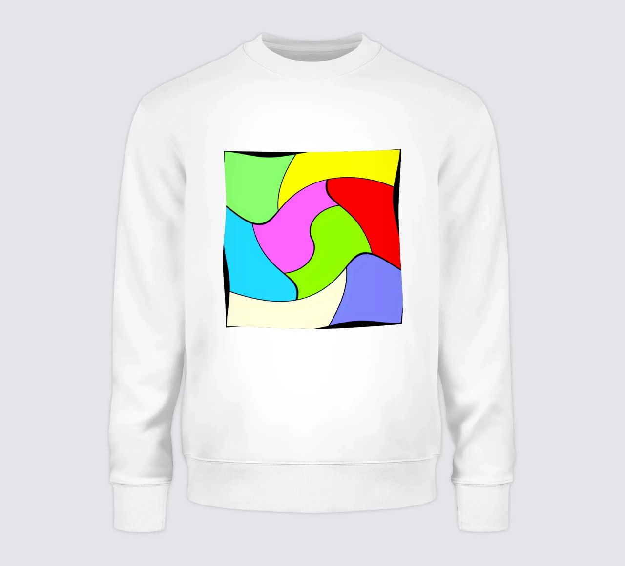 Superfici dai colori vivaci in un movimento rotatorio combinato e leggero felpa da Gürsel Yesil Digital Art