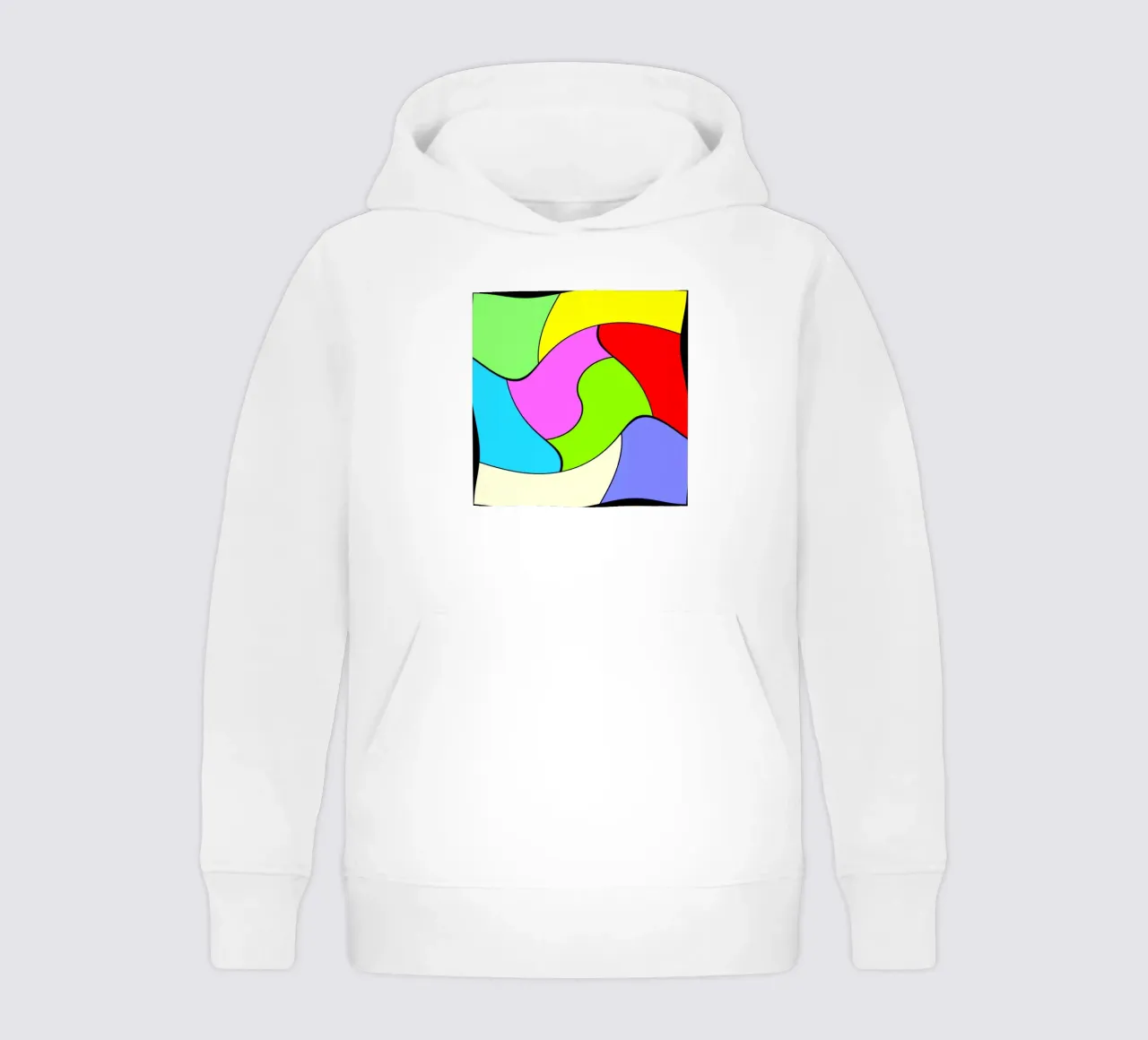 Superfici dai colori vivaci in un movimento rotatorio combinato e leggero felpa bambino con cappuccio da Gürsel Yesil Digital Art