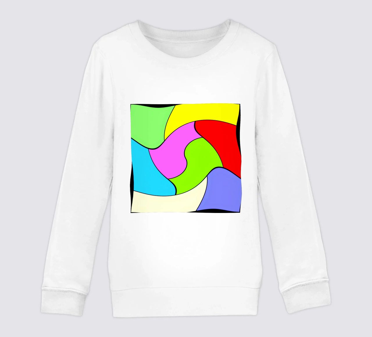 Superfici dai colori vivaci in un movimento rotatorio combinato e leggero felpa bambino da Gürsel Yesil Digital Art