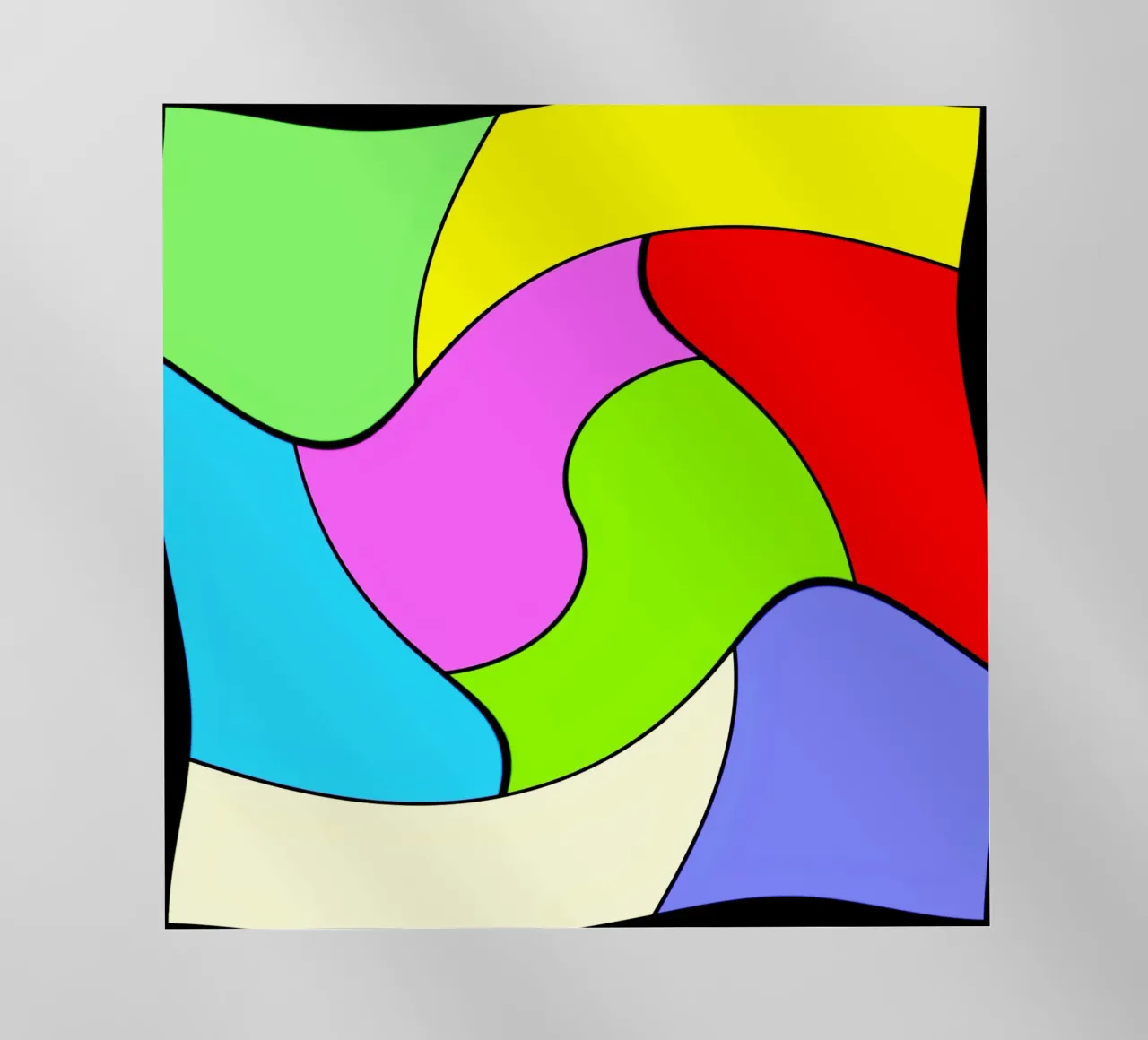 Superfici dai colori vivaci in un movimento rotatorio combinato e leggero pellicola backlit da Gürsel Yesil Digital Art