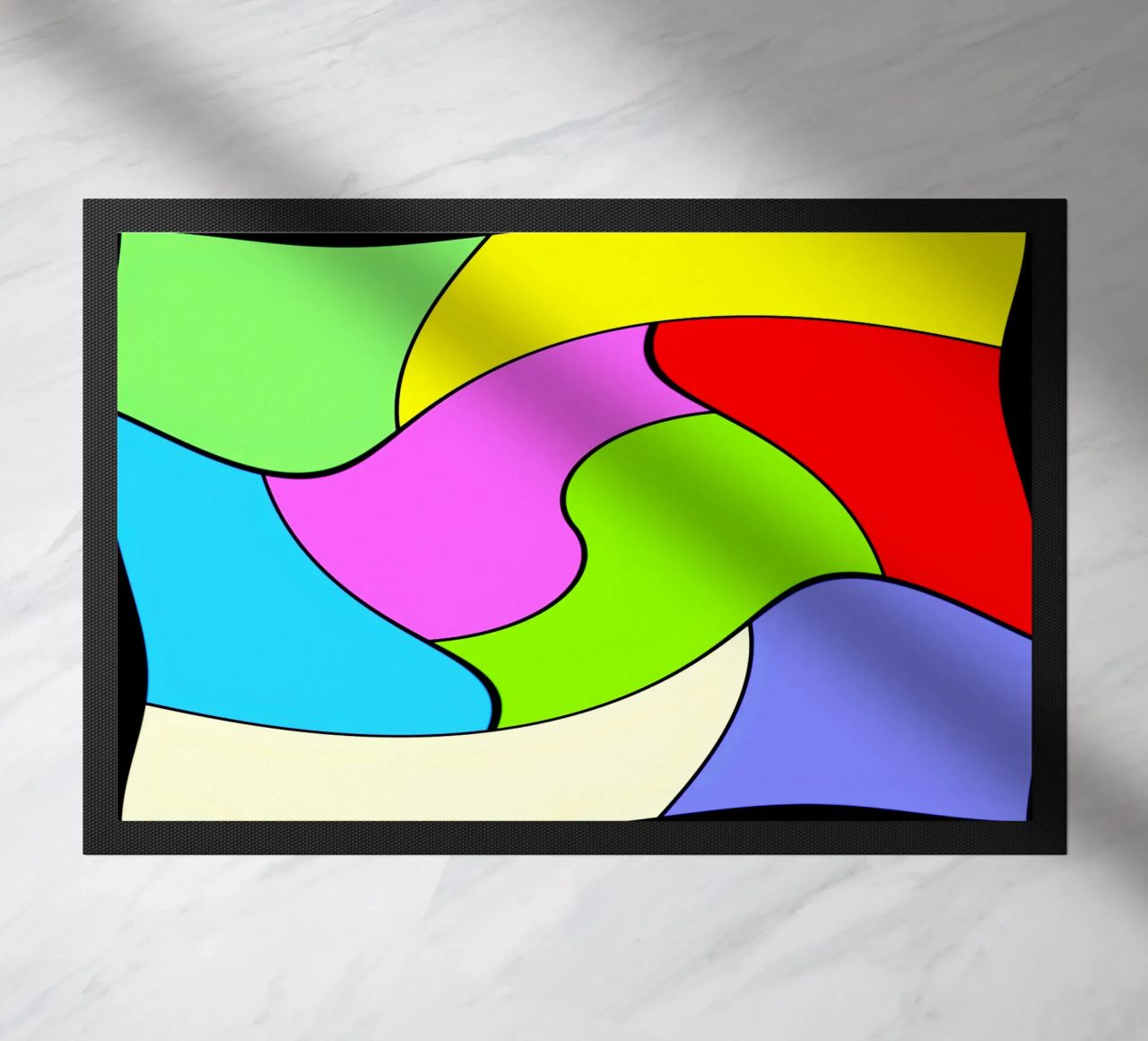 Superfici dai colori vivaci in un movimento rotatorio combinato e leggero zerbino da Gürsel Yesil Digital Art