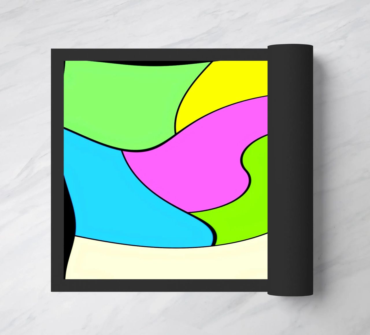Superfici dai colori vivaci in un movimento rotatorio combinato e leggero zerbino da Gürsel Yesil Digital Art