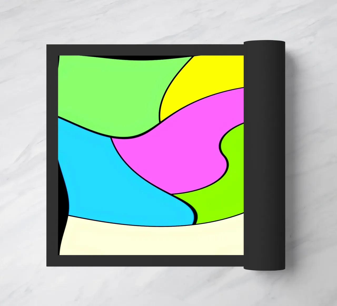 Superfici dai colori vivaci in un movimento rotatorio combinato e leggero zerbino da Gürsel Yesil Digital Art