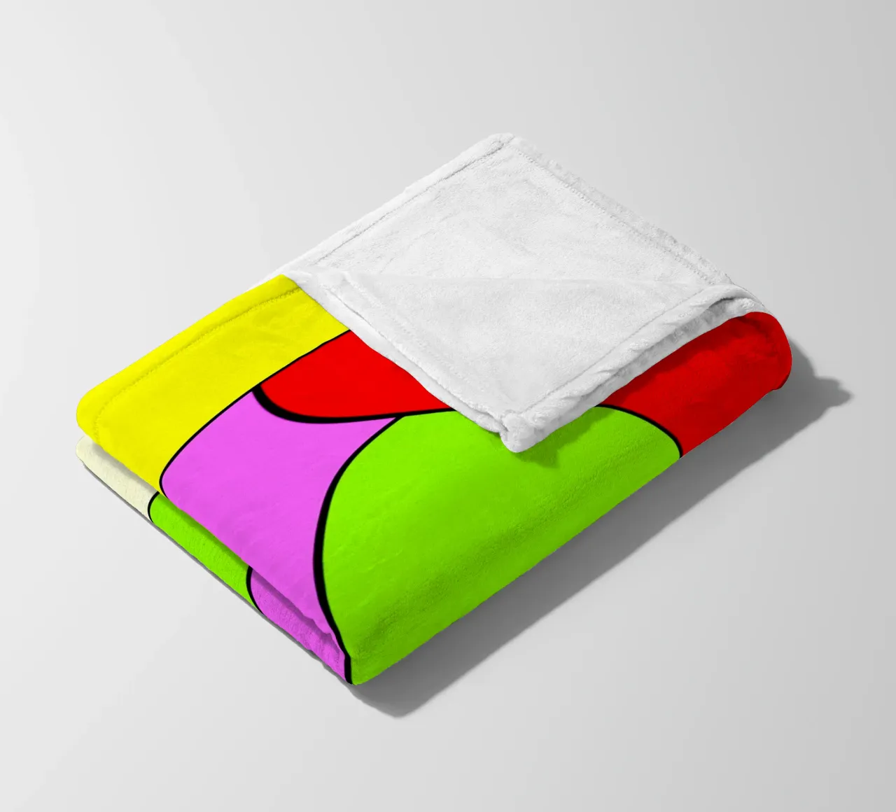 Superfici dai colori vivaci in un movimento rotatorio combinato e leggero coperta in pile da Gürsel Yesil Digital Art