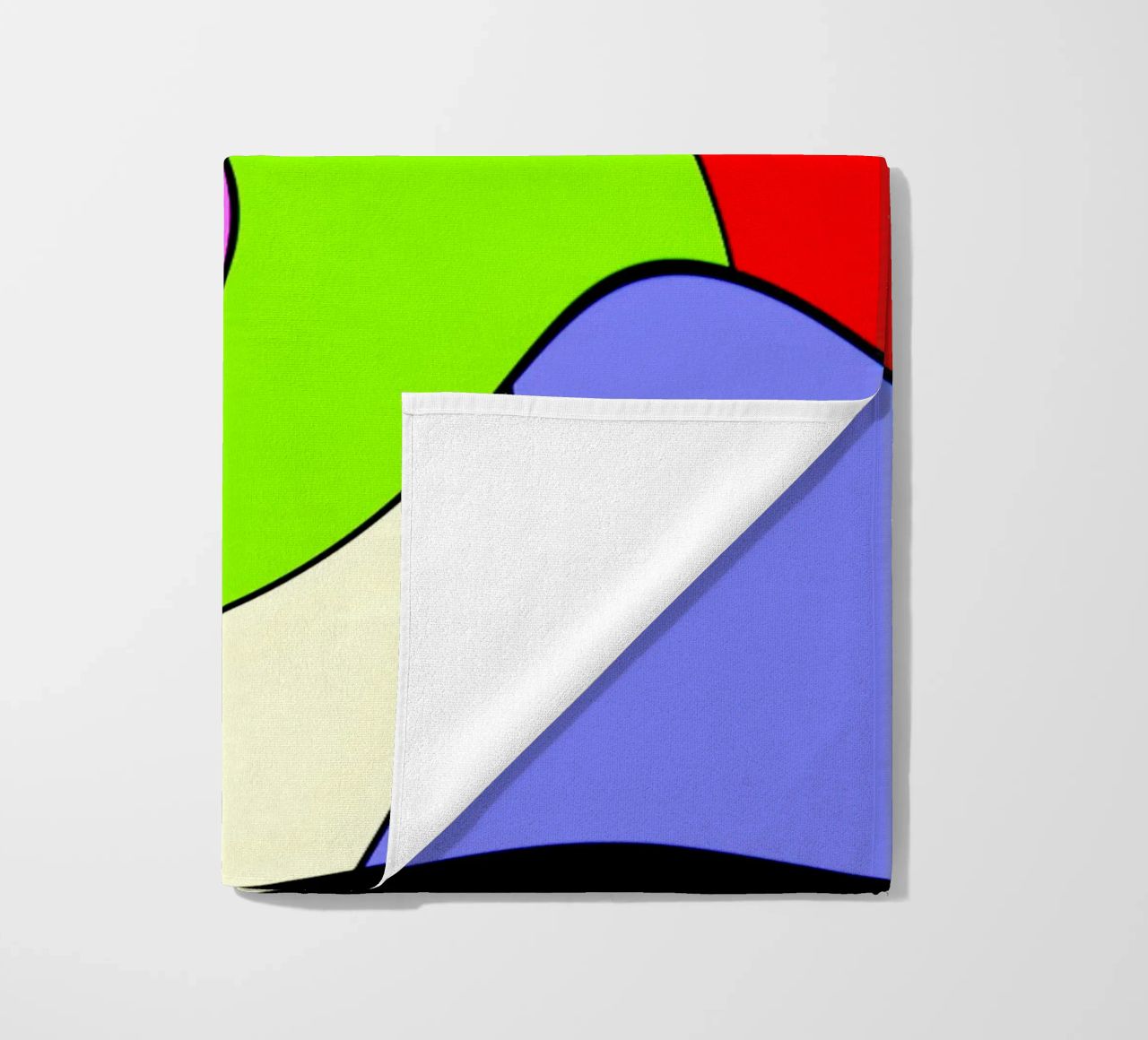 Superfici dai colori vivaci in un movimento rotatorio combinato e leggero telo mare da Gürsel Yesil Digital Art