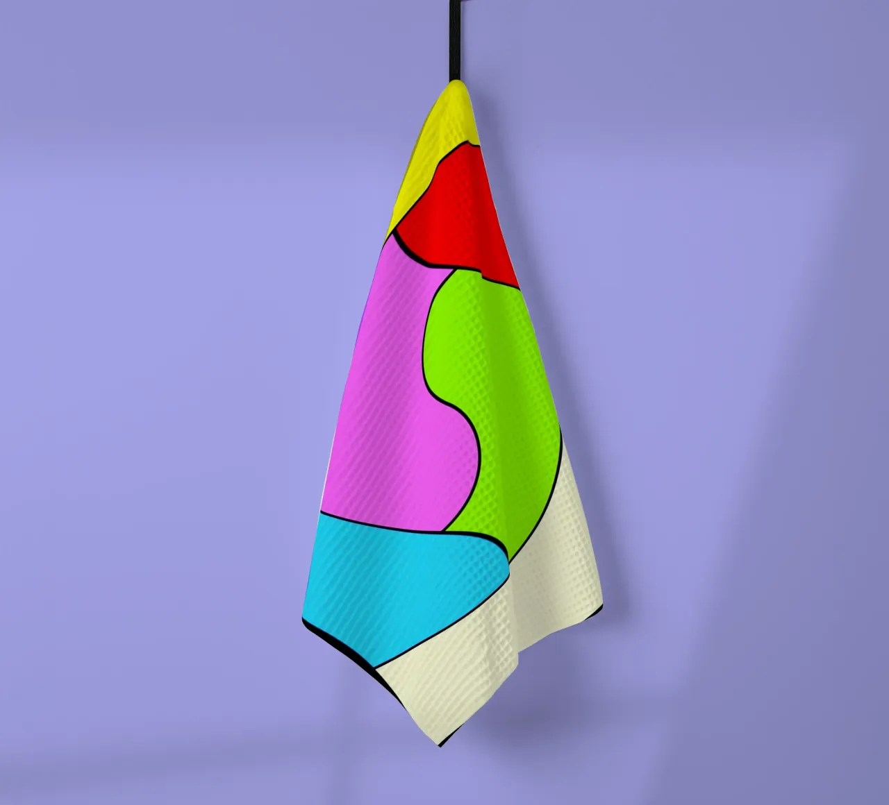 Superfici dai colori vivaci in un movimento rotatorio combinato e leggero canovaccio da cucina da Gürsel Yesil Digital Art