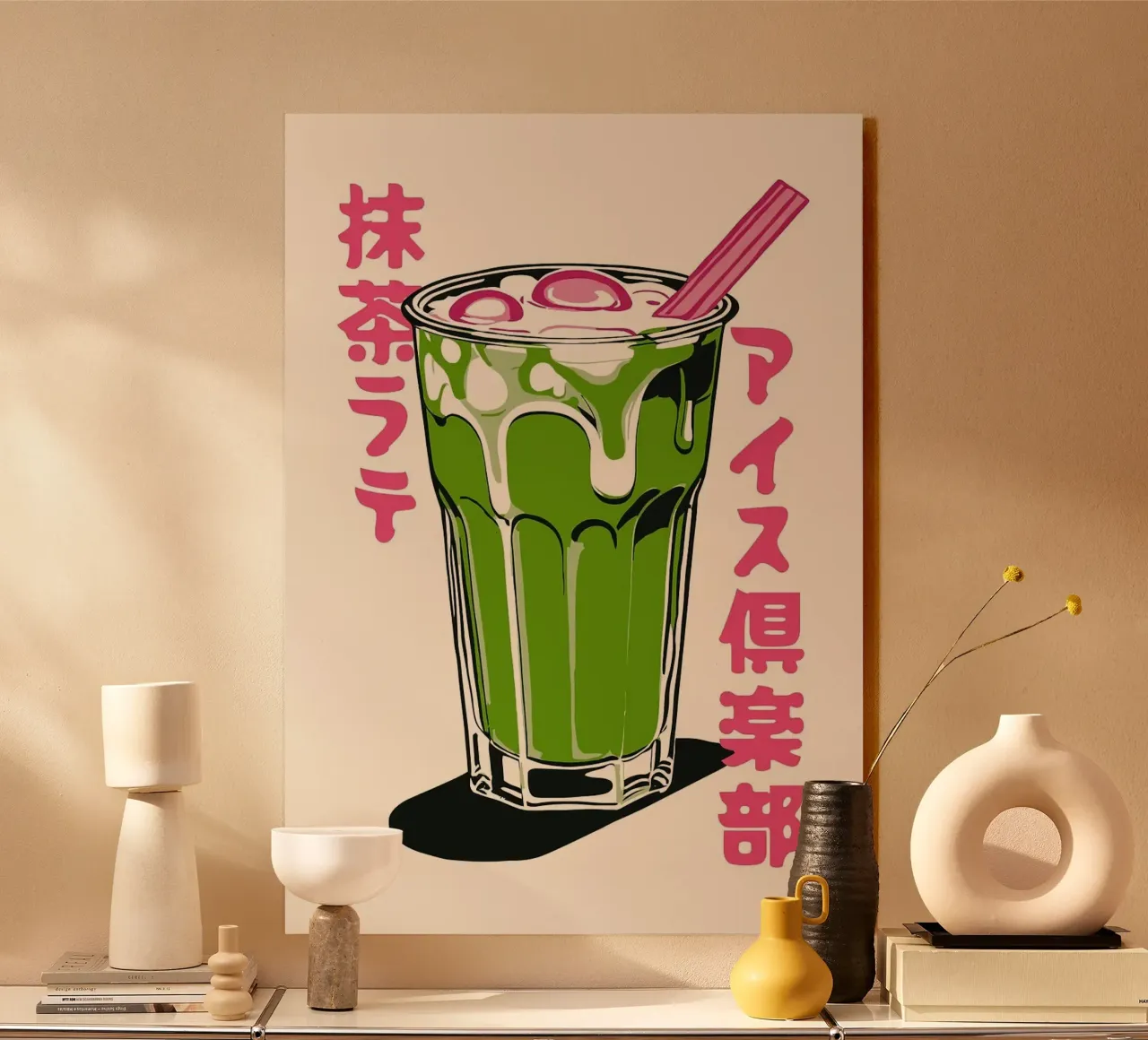 matcha latte plexiglass da John C Labut