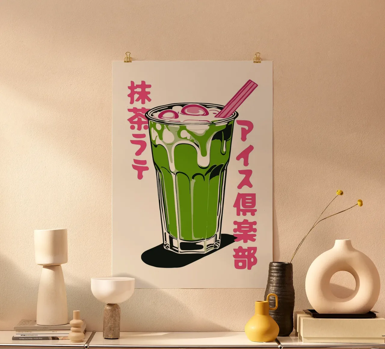 matcha latte hahnemühle by John C Labut