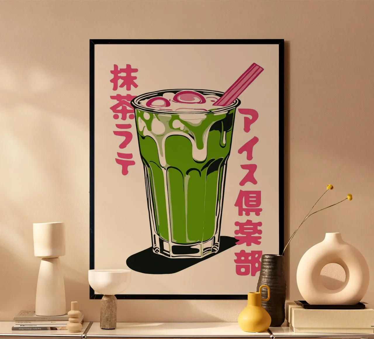 matcha latte hahnemühle by John C Labut