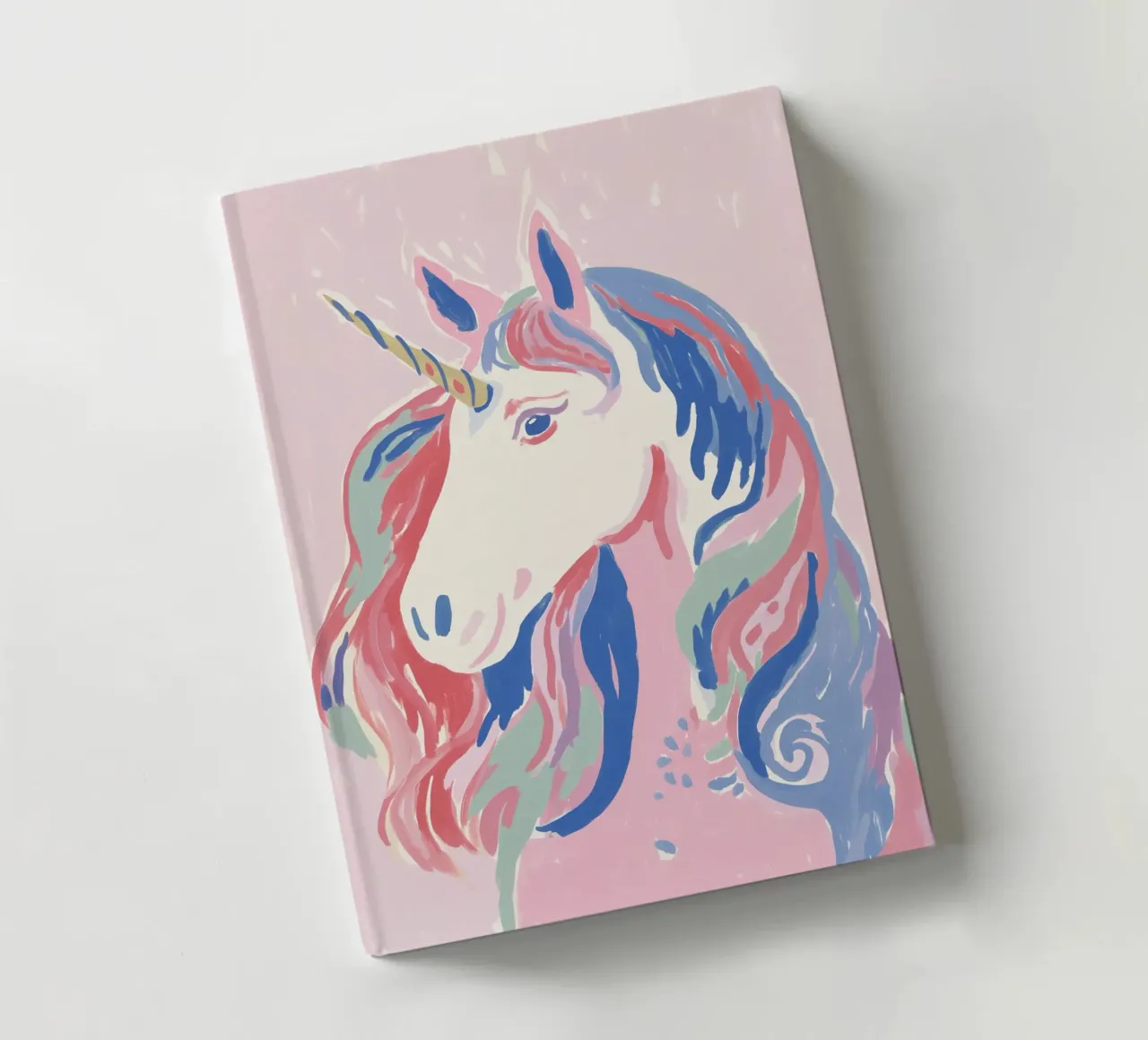 Magic unicorn in pastel notebook by Carinaprint