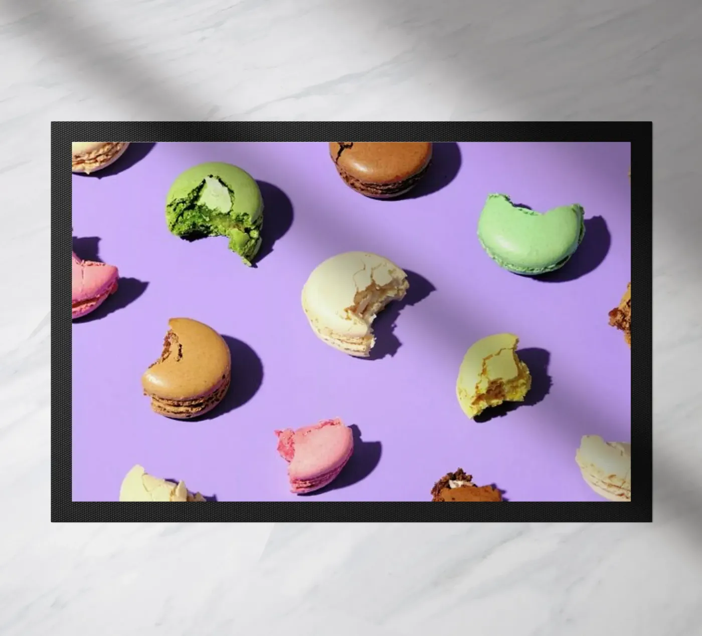 Macroons doormat by Kyla Elaine