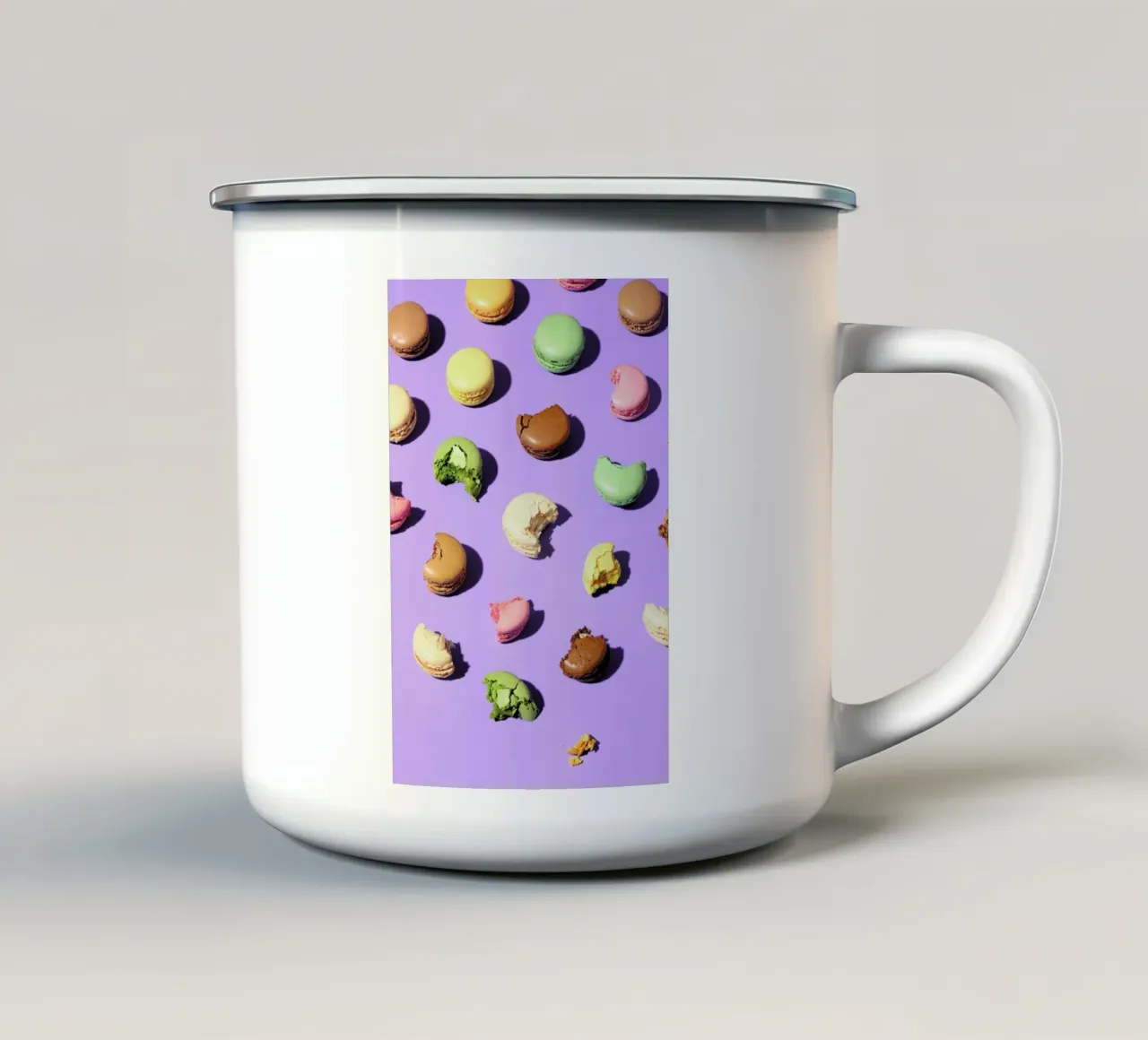Macroons tazza in smalto da Kyla Elaine
