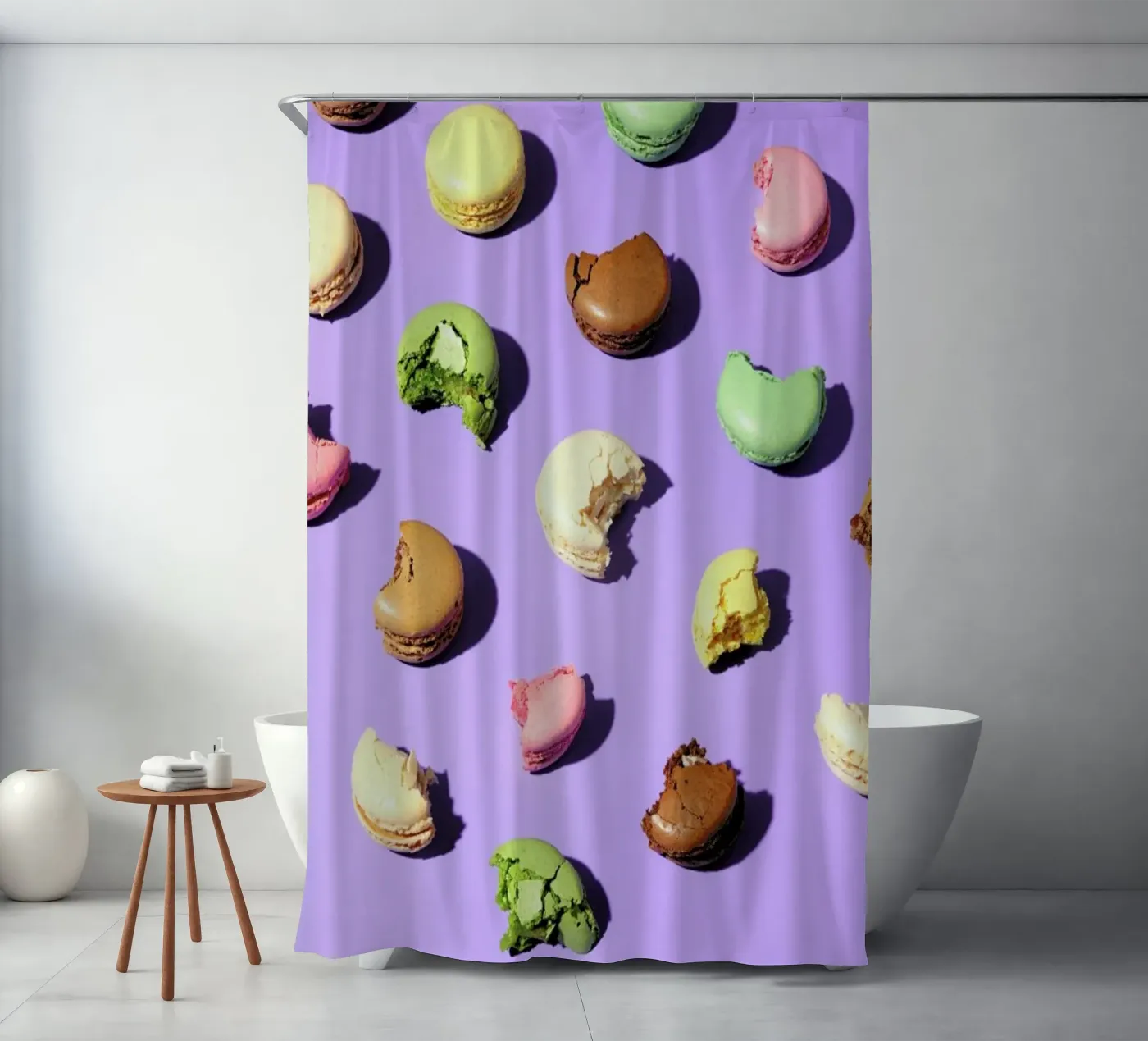 Macroons douchegordijn van Kyla Elaine