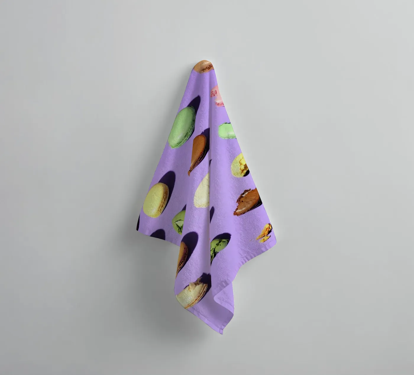 Macroons towel by Kyla Elaine