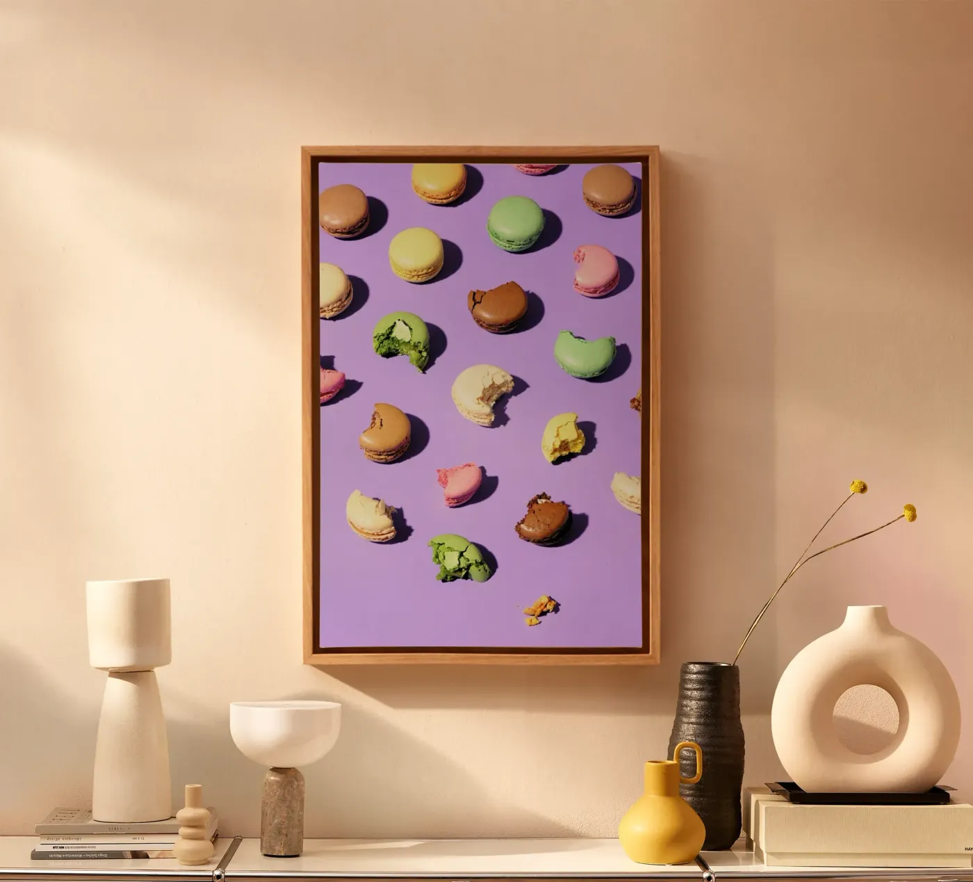 Macroons canvas van Kyla Elaine