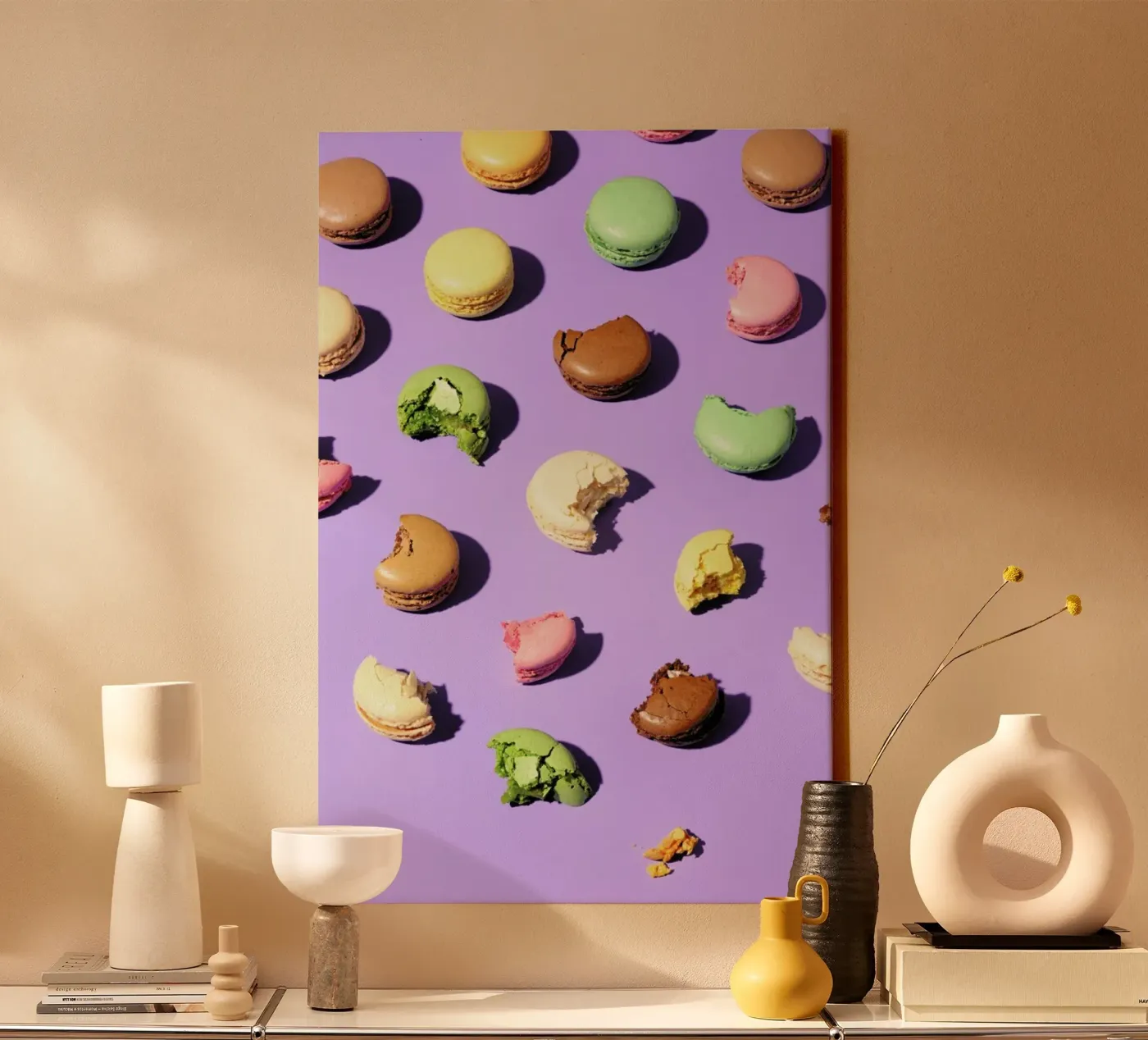 Macroons canvas by Kyla Elaine