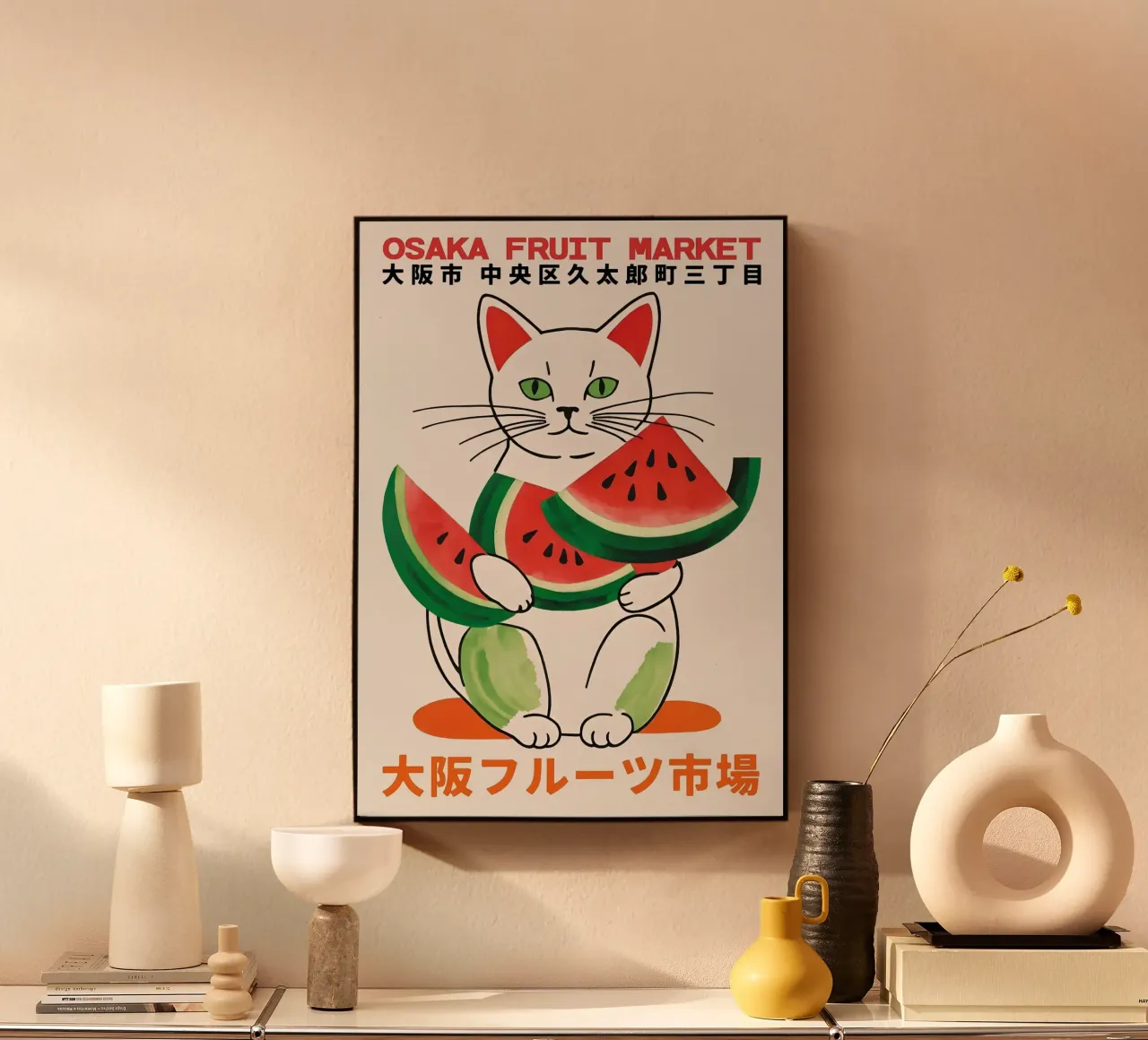 gatto anguria plexiglass da John C Labut